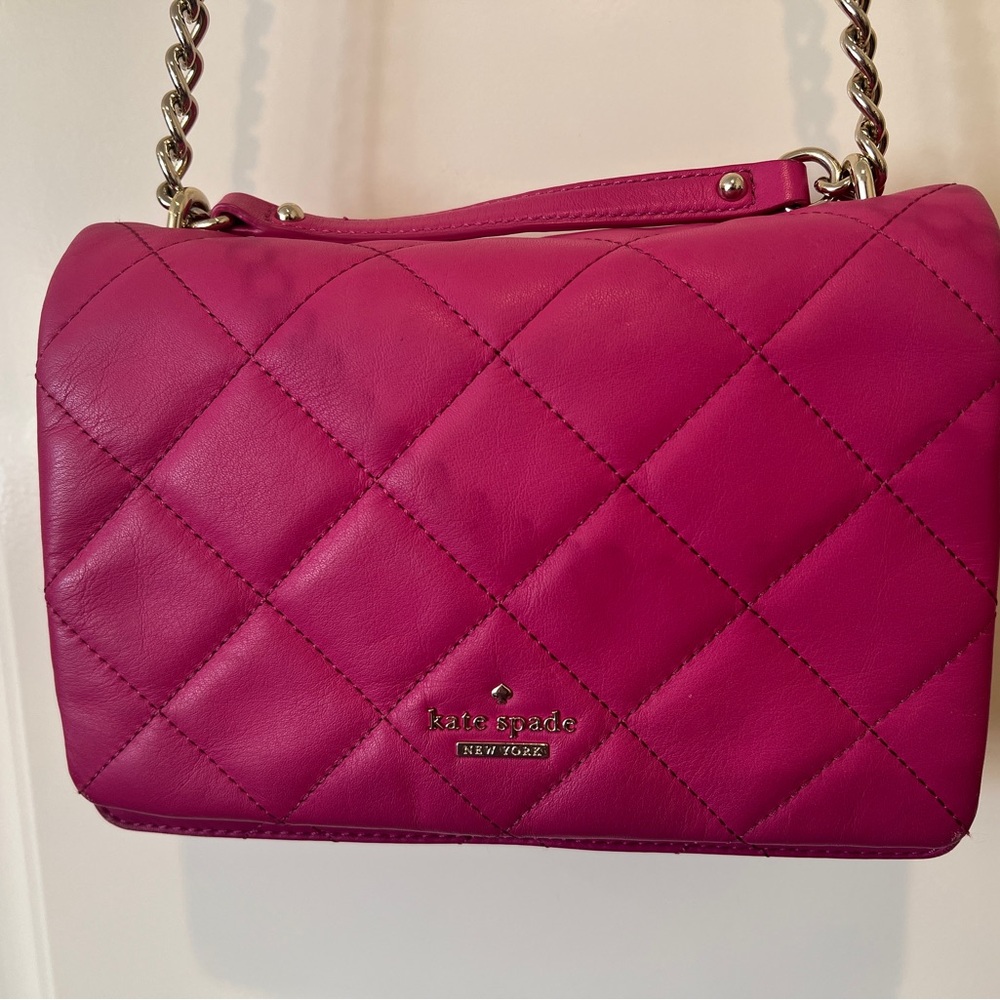 Kate Spade Quilted Chained Gold Purse